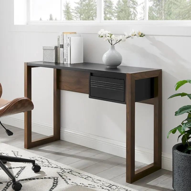 Bureau d'écriture à un tiroir deux tons Middlebrook