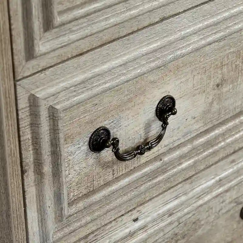Commode de chambre à 7 tiroirs au style rustique