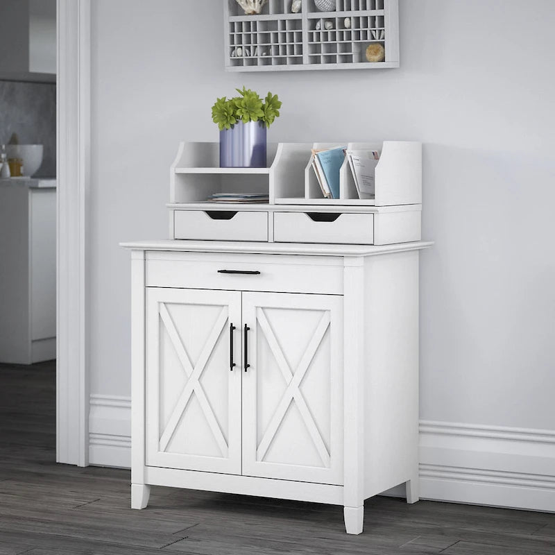 Secrétaire Key West avec meuble de rangement Bush Furniture