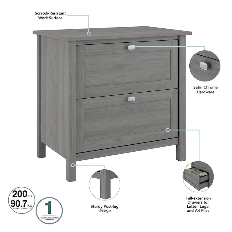 Meuble classeur latéral à 2 tiroirs Broadview de Bush Furniture
