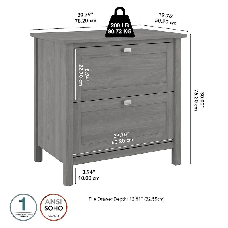 Meuble classeur latéral à 2 tiroirs Broadview de Bush Furniture