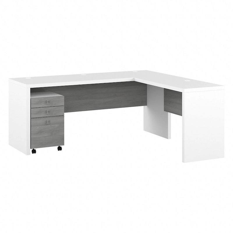 Bureau d'angle 72W Echo avec tiroirs par Bush Business Furniture