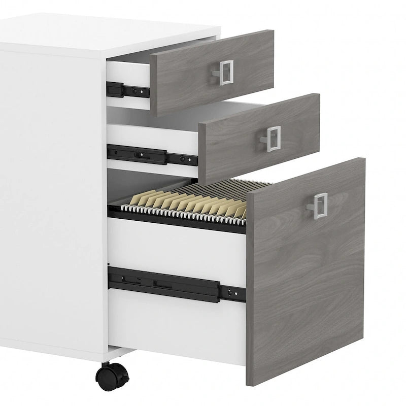 Bureau d'angle 72W Echo avec tiroirs par Bush Business Furniture
