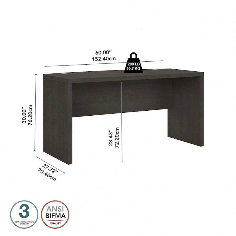 Bureau à façade cintrée Echo 60W de Bush Business Furniture