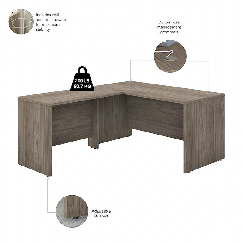 Bureau en L Studio C de 60 W avec retour de 42 W par Bush Business Furniture