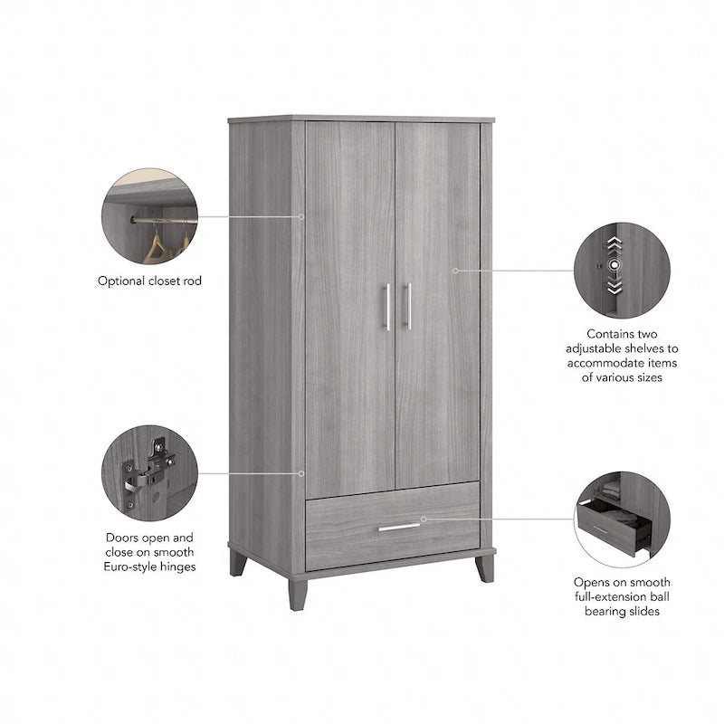 Meuble de rangement Somerset avec tiroir pour cuisine de Bush Furniture