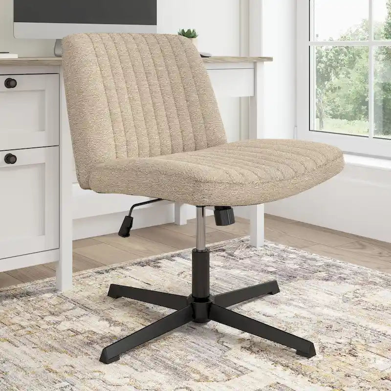 Chaise d'ordinateur sans roulettes Bush Furniture Sutton sans accoudoirs