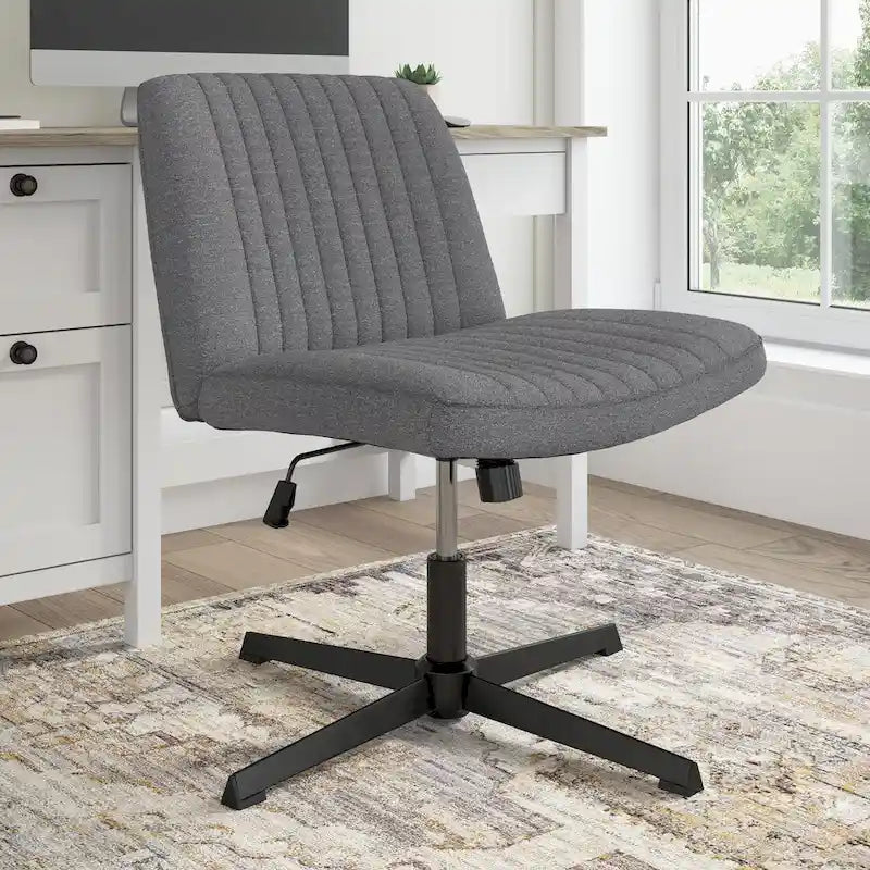 Chaise d'ordinateur sans roulettes Bush Furniture Sutton sans accoudoirs