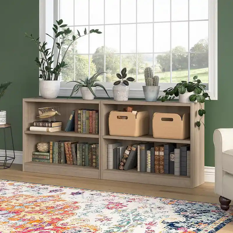 Petite bibliothèque de rangement universelle à 2 étagères de Bush Furniture