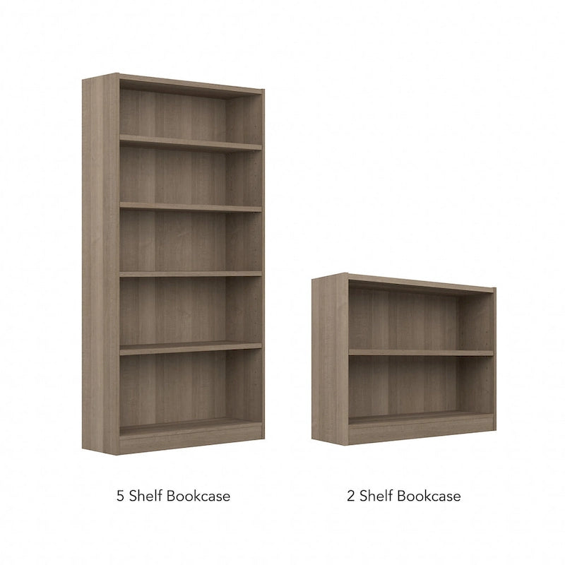 Petite bibliothèque de rangement universelle à 2 étagères de Bush Furniture