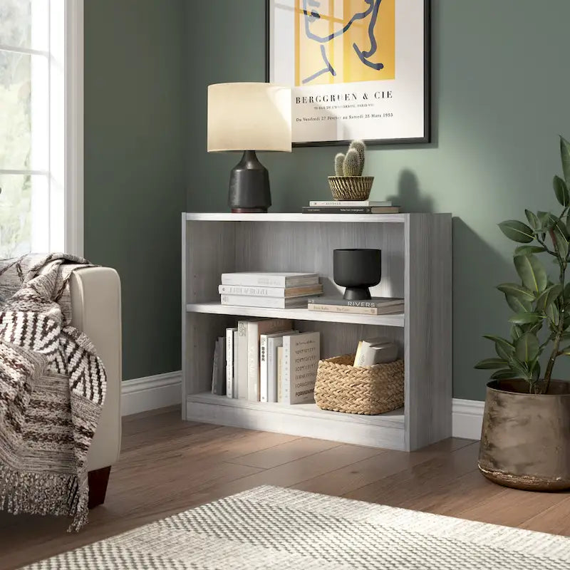 Petite bibliothèque de rangement universelle à 2 étagères de Bush Furniture