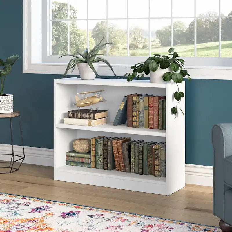 Petite bibliothèque de rangement universelle à 2 étagères de Bush Furniture