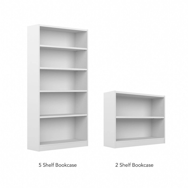 Petite bibliothèque de rangement universelle à 2 étagères de Bush Furniture