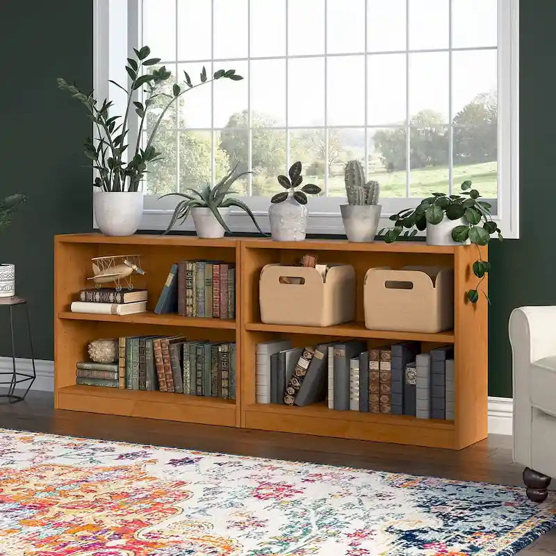Petite bibliothèque de rangement universelle à 2 étagères de Bush Furniture