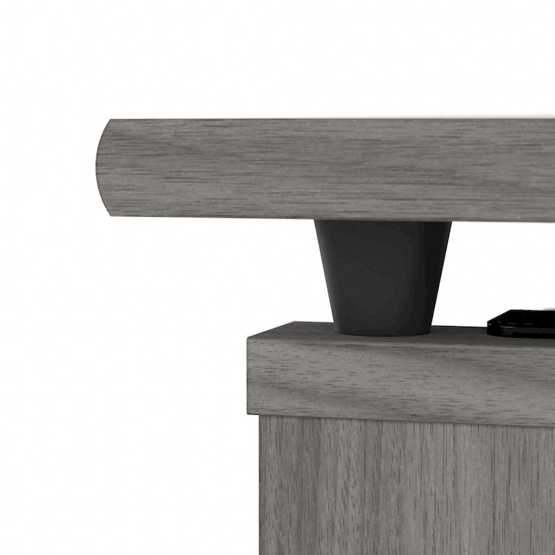 Bureau assis-debout en L à 3 positions de 72 W de Bush Furniture