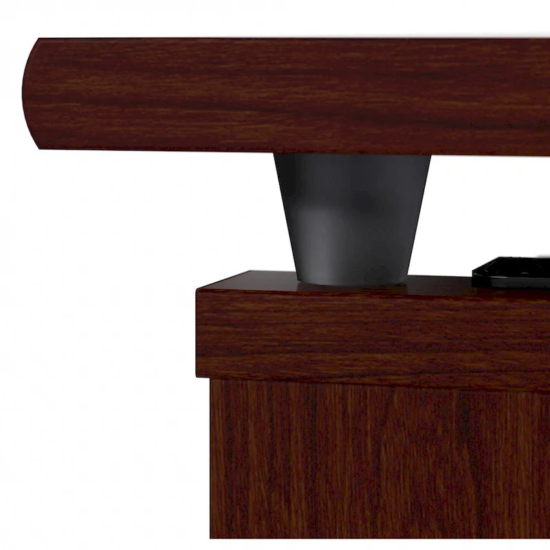Bureau assis-debout en L à 3 positions de 72 W de Bush Furniture