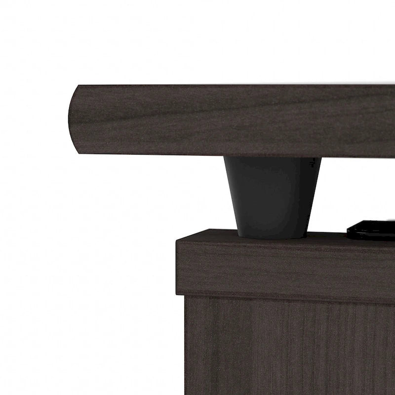 Bureau assis-debout en L à 3 positions de 72 W de Bush Furniture