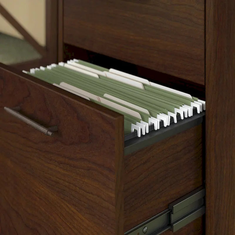 Bureau en L 60 W Key West avec classeur mobile de Bush Furniture
