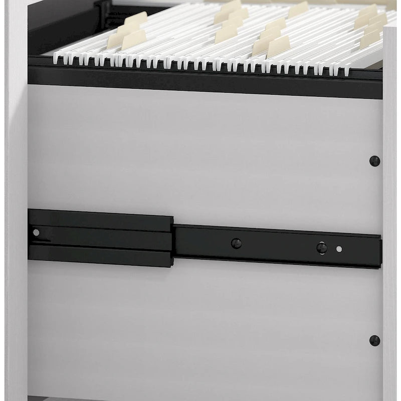 Bureau en L 60 W Key West avec classeur mobile de Bush Furniture