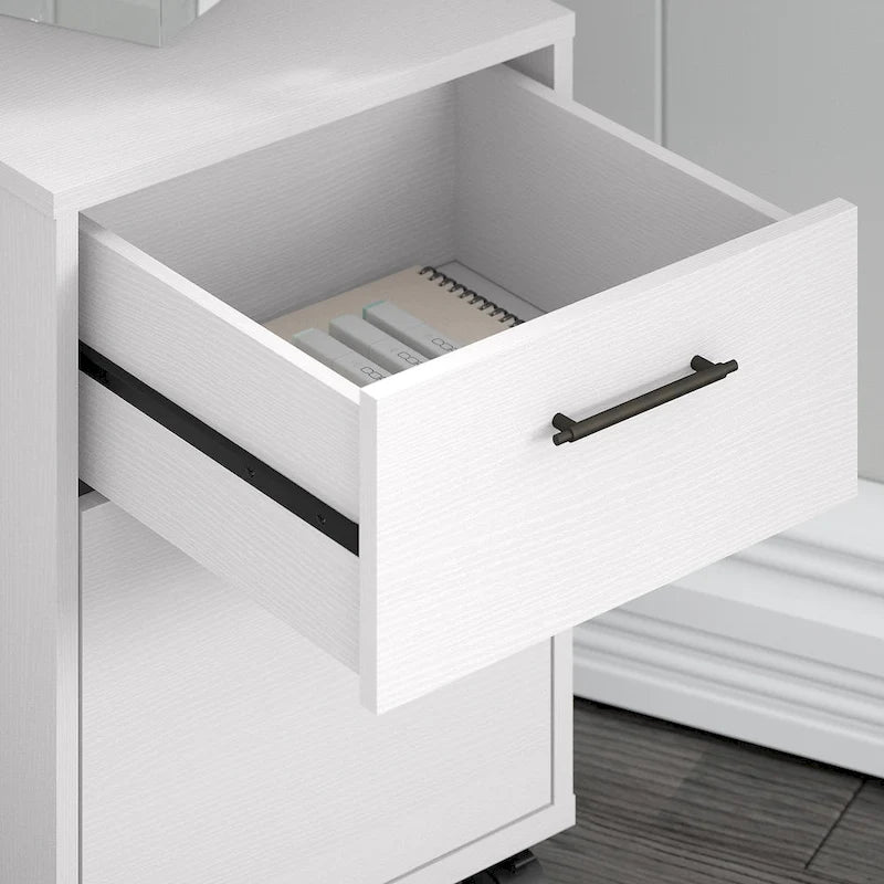 Bureau en L 60 W Key West avec classeur mobile de Bush Furniture