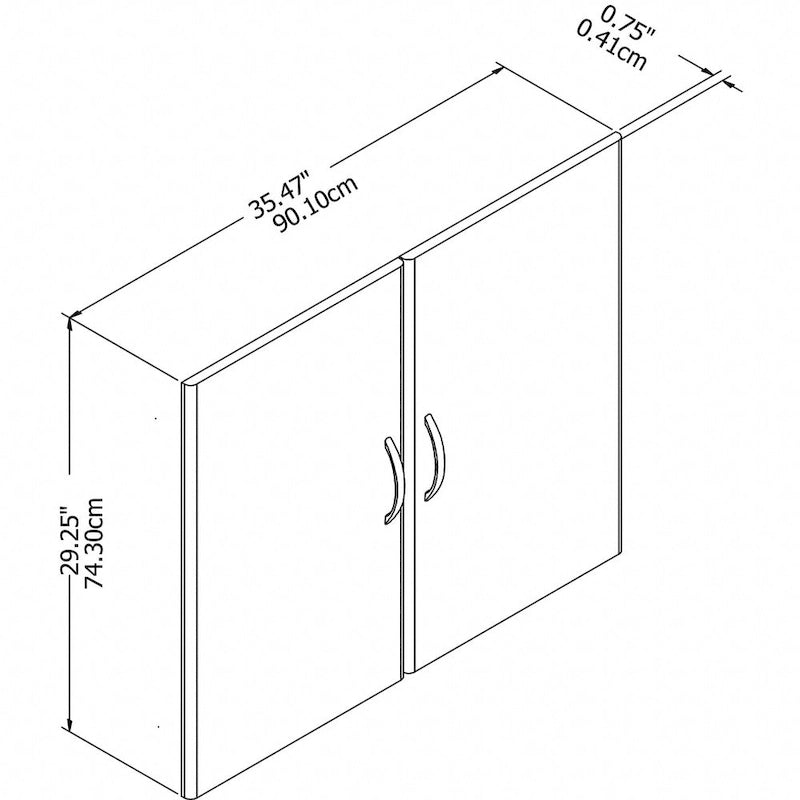 Kit de porte de bibliothèque Studio C pour étagère par Bush Furniture