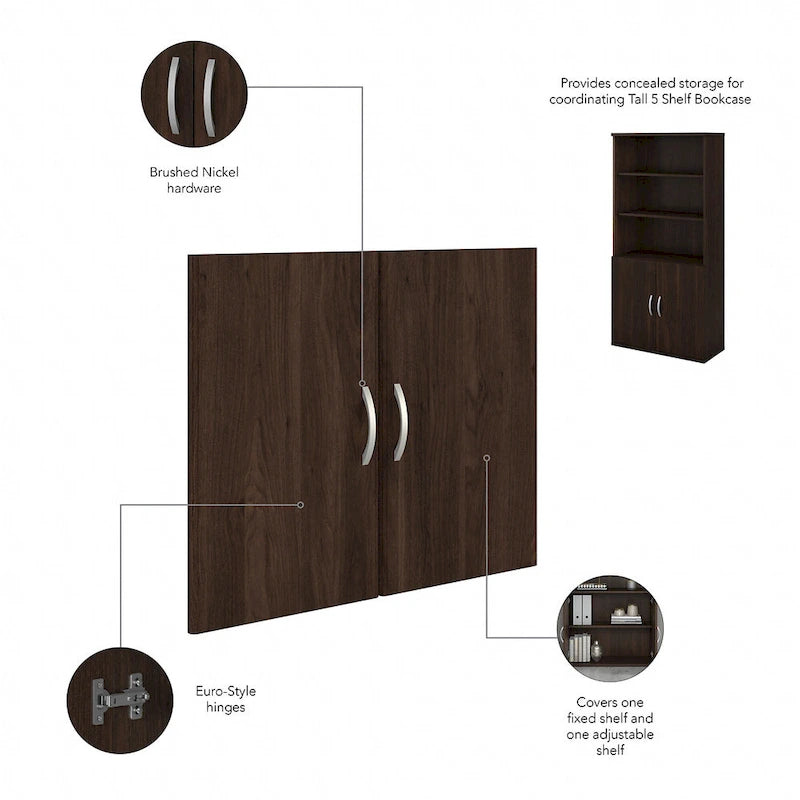 Kit de porte de bibliothèque Studio C pour étagère par Bush Furniture