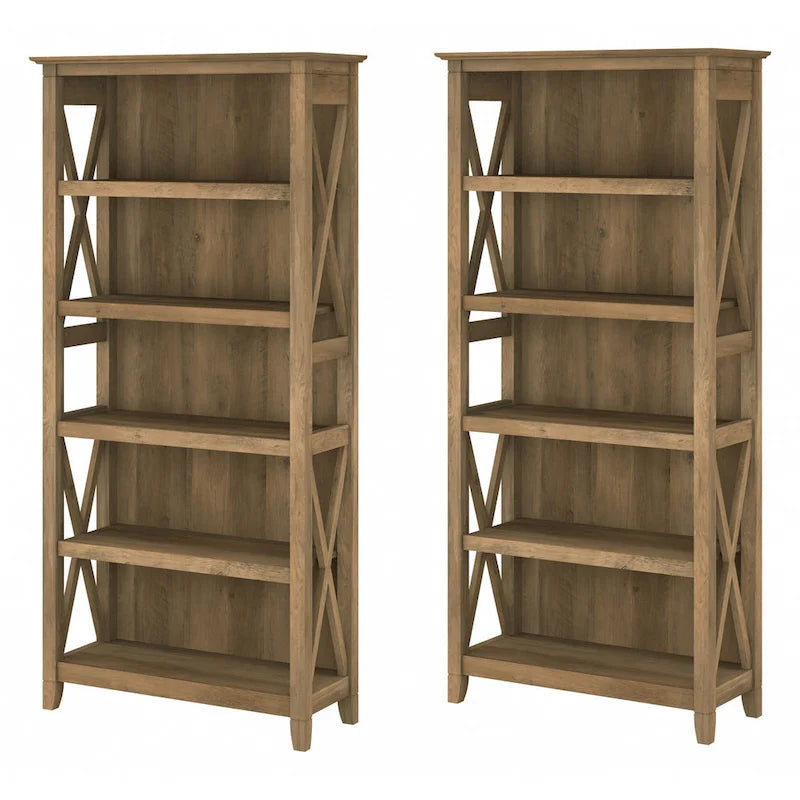 Ensemble de bibliothèques Key West à 5 étagères par Bush Furniture