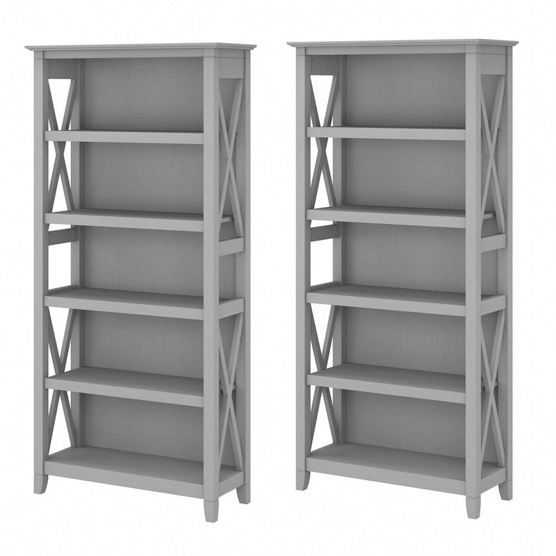 Ensemble de bibliothèques Key West à 5 étagères par Bush Furniture