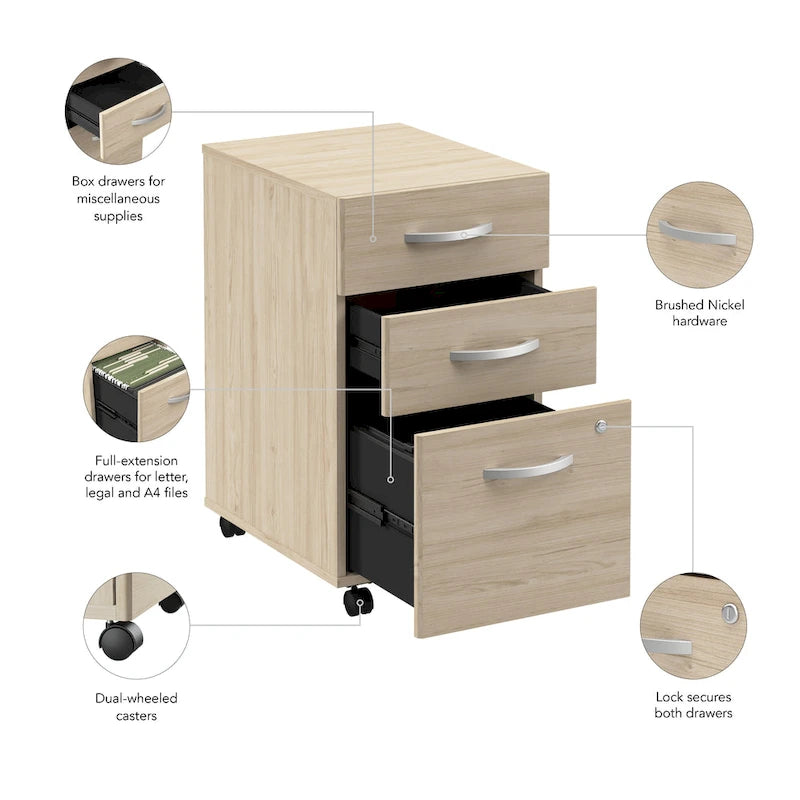 Bush Business Furniture Studio C Caisson de classement à 3 tiroirs