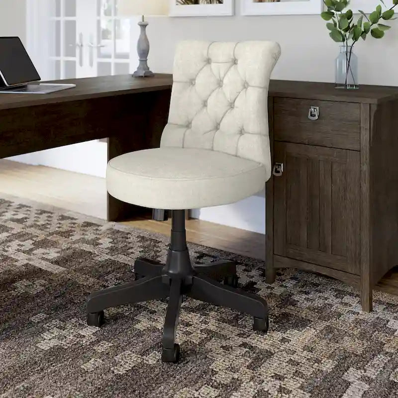 Chaise de bureau mi-hauteur capitonnée Salinas par Bush Furniture
