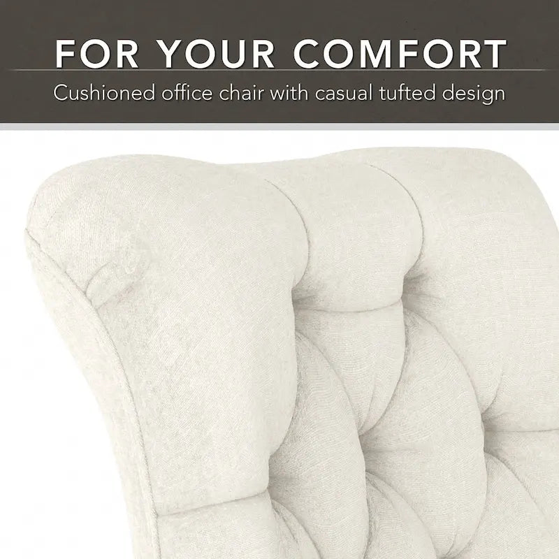 Chaise de bureau mi-hauteur capitonnée Salinas par Bush Furniture