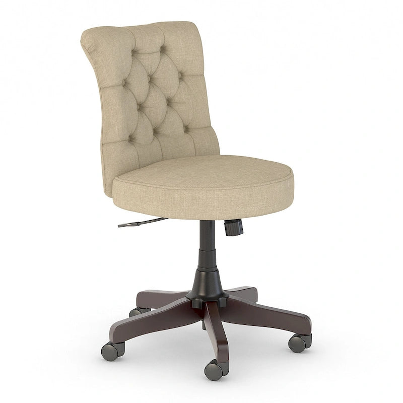 Chaise de bureau mi-hauteur capitonnée Salinas par Bush Furniture