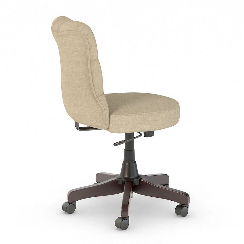 Chaise de bureau mi-hauteur capitonnée Salinas par Bush Furniture