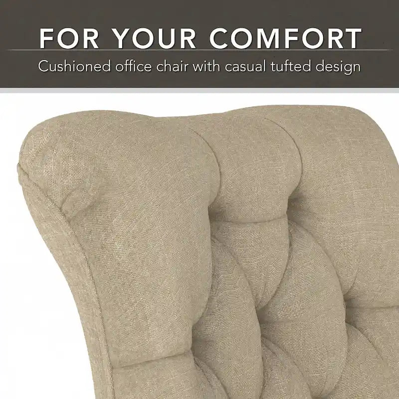 Chaise de bureau mi-hauteur capitonnée Salinas par Bush Furniture