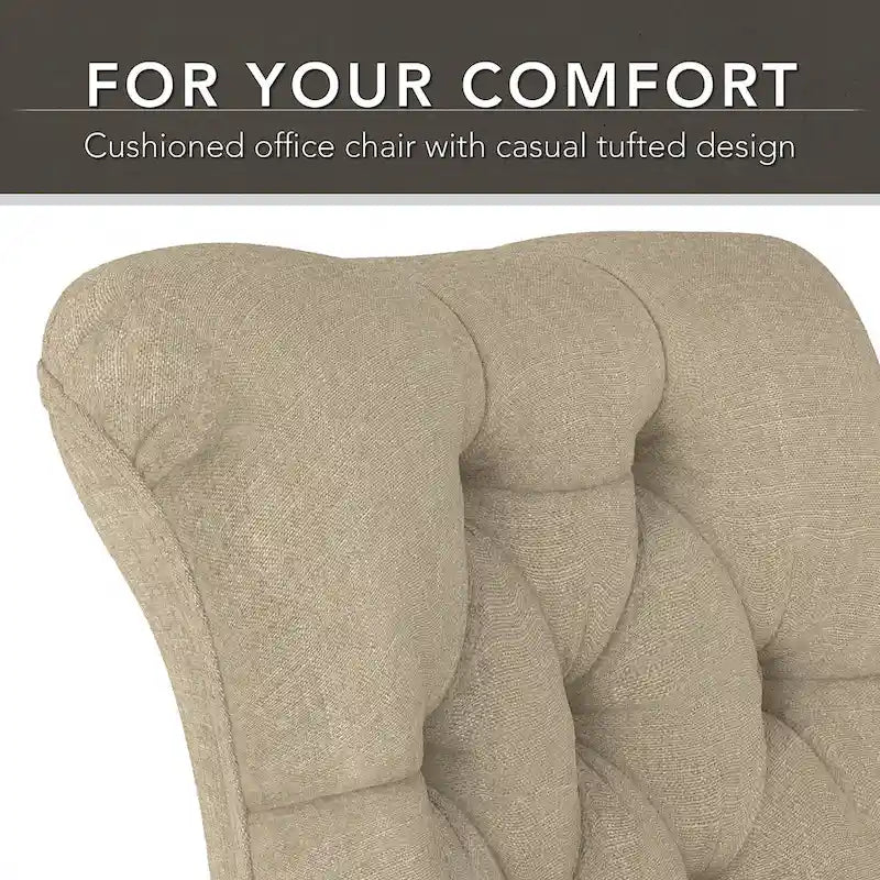 Chaise de bureau mi-hauteur capitonnée Salinas par Bush Furniture