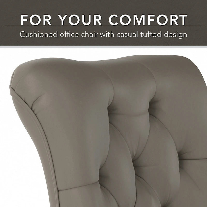 Chaise de bureau mi-hauteur capitonnée Salinas par Bush Furniture