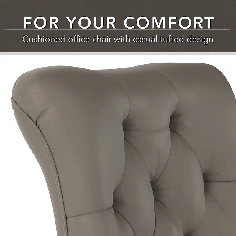 Chaise de bureau mi-hauteur capitonnée Salinas par Bush Furniture