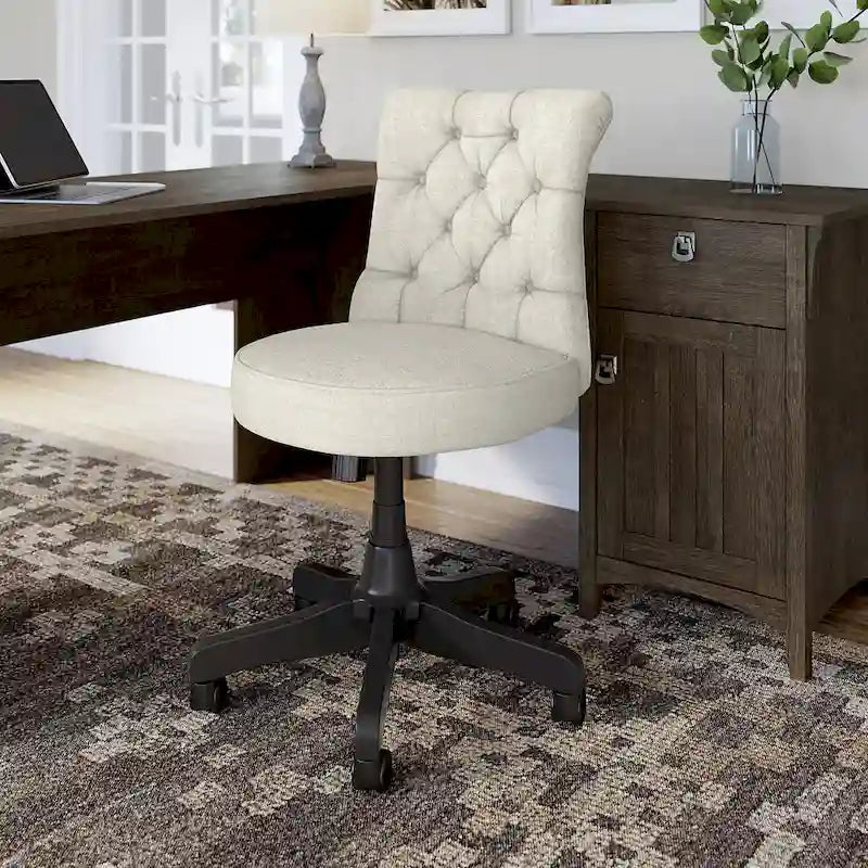 Chaise de bureau mi-hauteur capitonnée Salinas par Bush Furniture