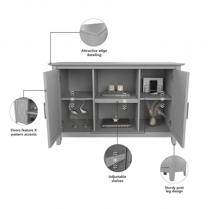Meuble d'appoint avec portes Key West par Bush Furniture