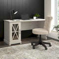 Bureau de style campagnard 60 W Lennox avec armoire de rangement de Bush Furniture