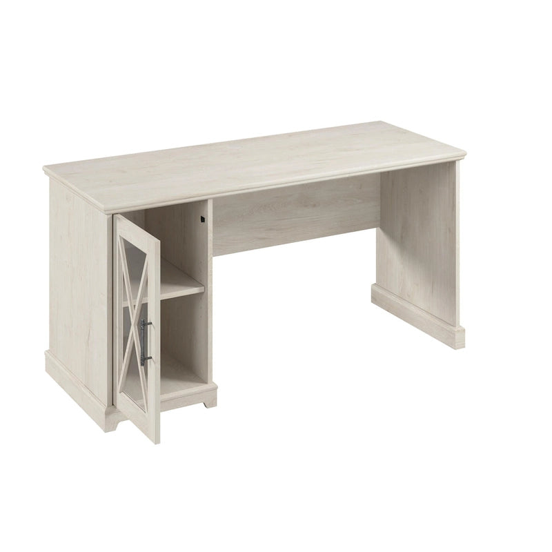 Bureau de style campagnard 60 W Lennox avec armoire de rangement de Bush Furniture