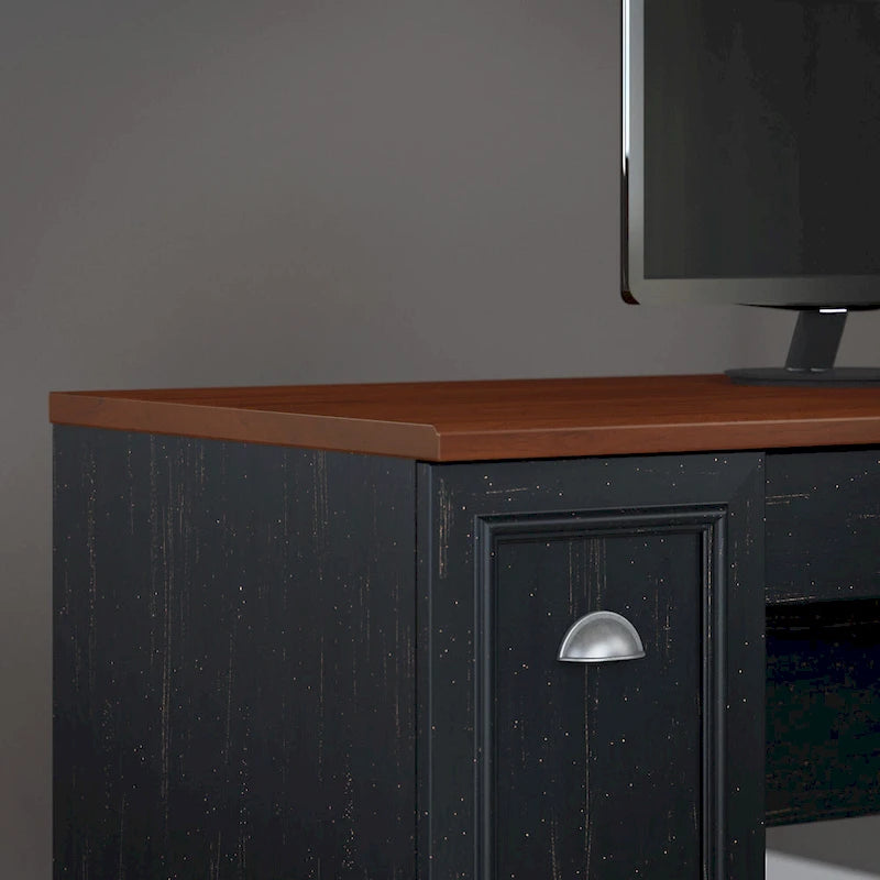 Bureau d'angle Fairview 60 W avec tiroirs et espaces de rangement de Bush Furniture