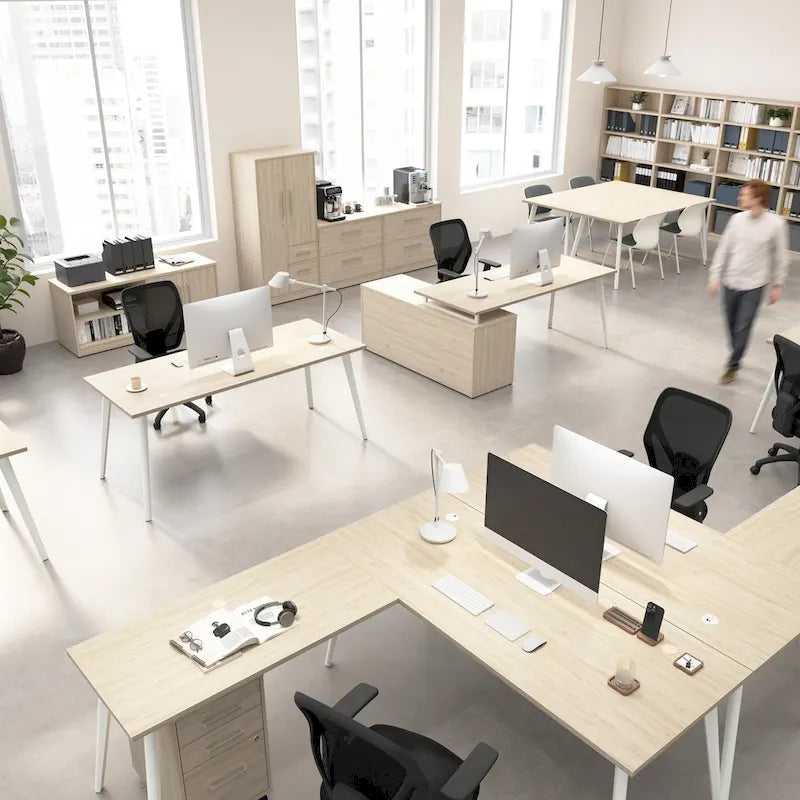 Meuble bas de rangement Bush Business Furniture Vista avec portes et étagères