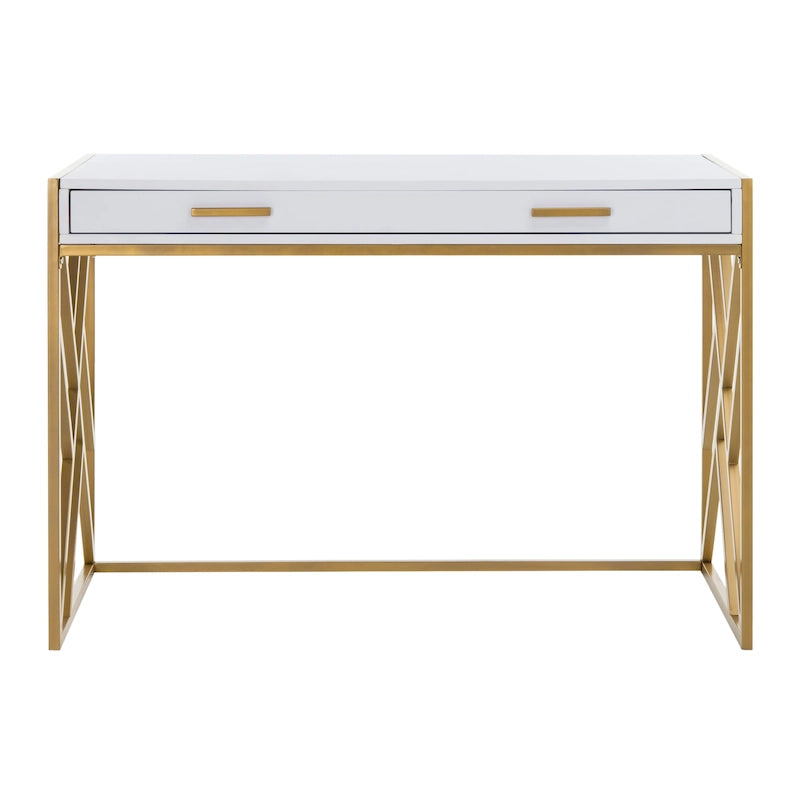 Bureau SAFAVIEH Manila moderne bicolore à 1 tiroir