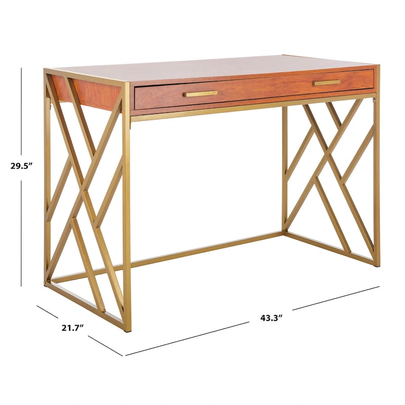 Bureau SAFAVIEH Manila moderne bicolore à 1 tiroir
