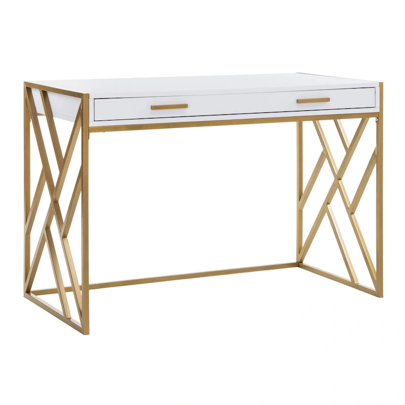 Bureau SAFAVIEH Manila moderne bicolore à 1 tiroir