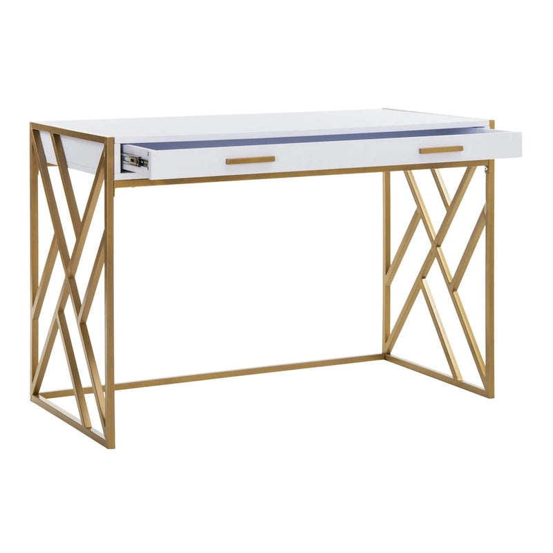 Bureau SAFAVIEH Manila moderne bicolore à 1 tiroir