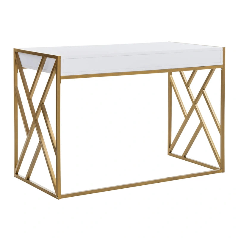 Bureau SAFAVIEH Manila moderne bicolore à 1 tiroir