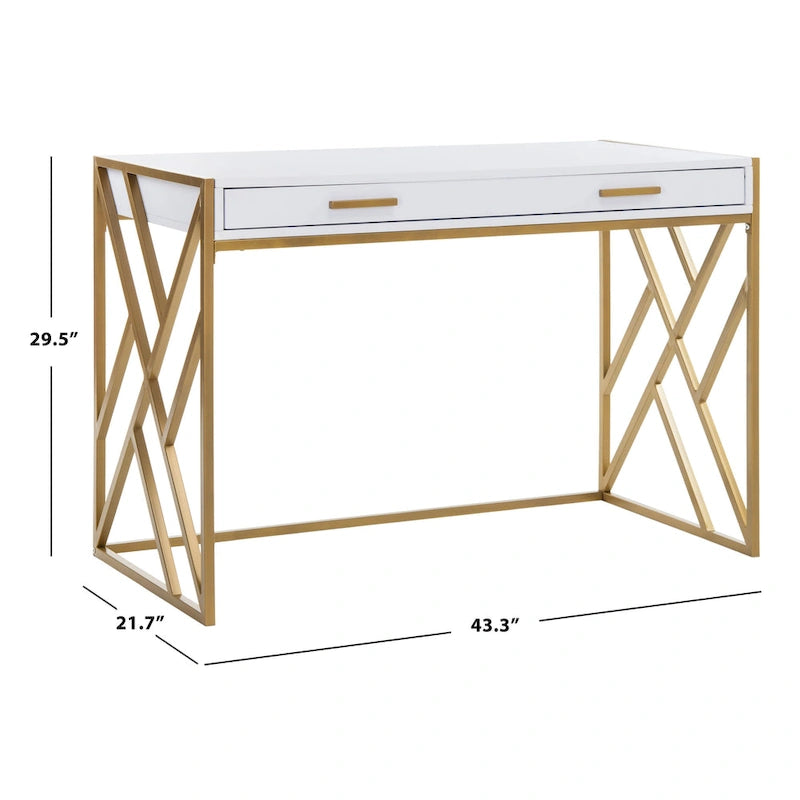 Bureau SAFAVIEH Manila moderne bicolore à 1 tiroir