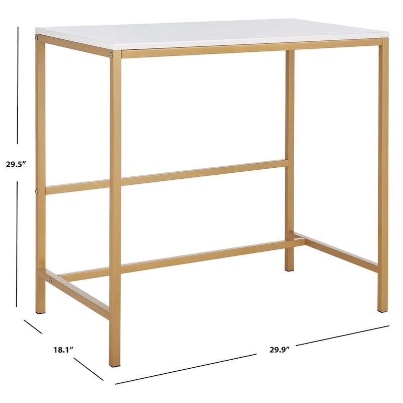 Bureau en bois brillant Aleen de SAFAVIEH